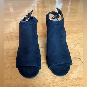 A New Day from Target, Rhea Faux Suede Block Heel, Black, Size 8